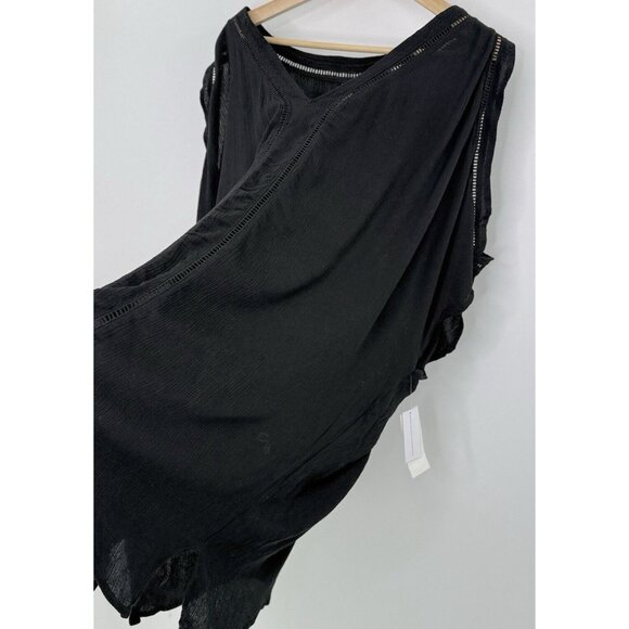 NWT Raisins Samba Ladder-Trim Split-Sleeve Caftan Cover-Up Size L Boho - Picture 6 of 11